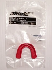 Lot Of 10 Shield Single Density Strapless Youth Mouth Guards Red
