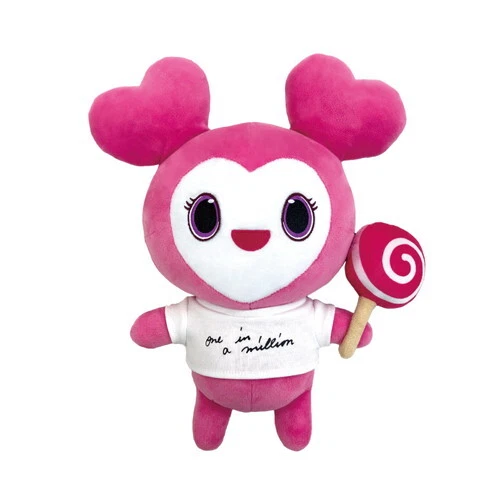 TWICE FC ONCE JPN Official Original LOVELY Plush Stuffed Toy Doll Pink