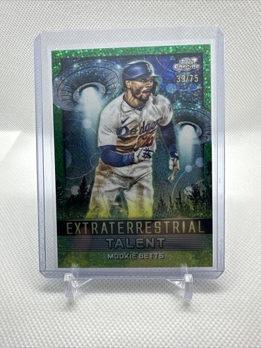 2024 Cosmic Chrome Mookie Betts talento extraterrestre polvo espacial verde /75 🦠 - Imagen 3 de 4