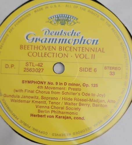 BEETHOVEN BICENTENNIAL COLLECTION SYMPHONIES OVERTURES PART TWO VOL. II LP VINYL - Picture 8 of 12