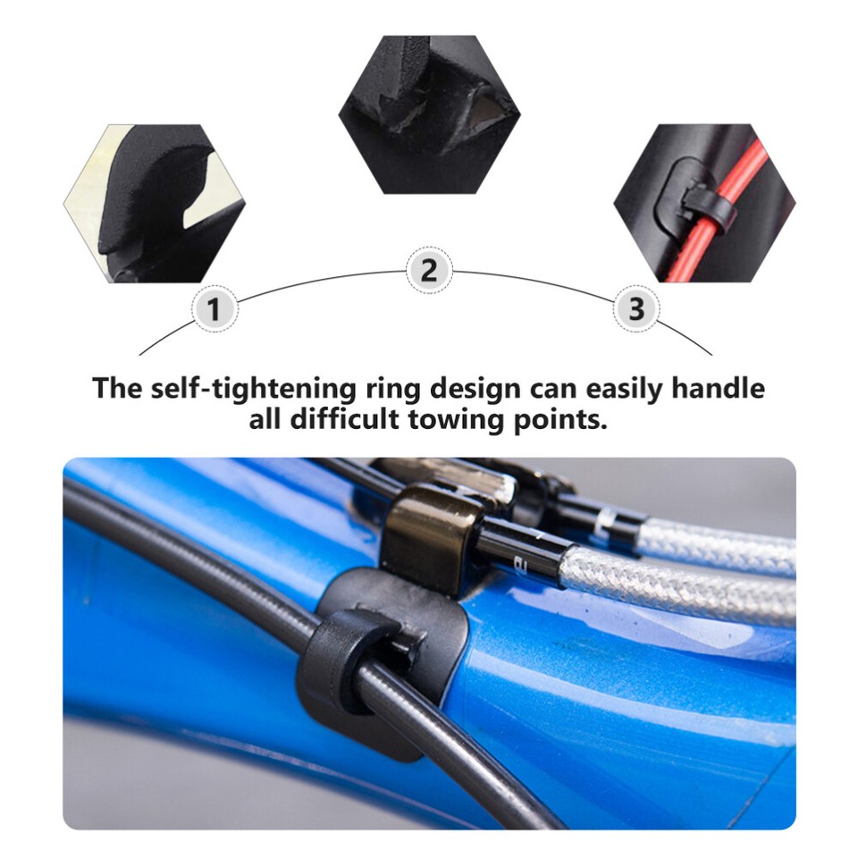 4 Pcs Speed Line Pipe Buckle Bike Brake Cable Guides Management eBay