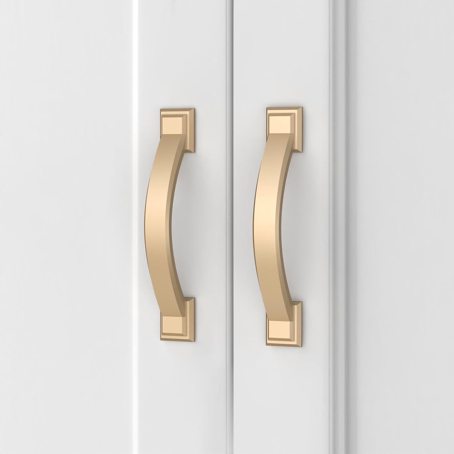 10 Pack 3 Inch(76Mm) Champagne Copper Cabinet Pulls Kitchen Cabinet Handles, Cab