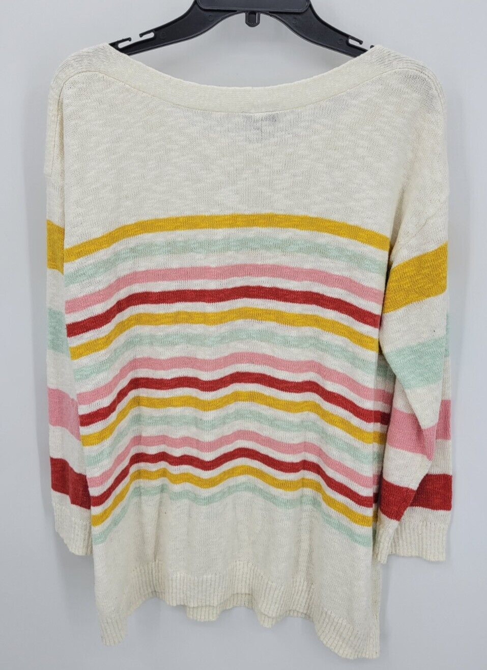 Talbots Sweater Womens Plus X Ivory Multicolor St… - image 2