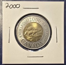 2000 Canada 2d Toonie UNC - Knowledge - Mint State Uncirculated from Roll