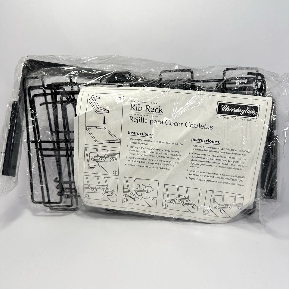 Deluxe Non-stick Rib Rack From Charmglow - Image 2 of 4