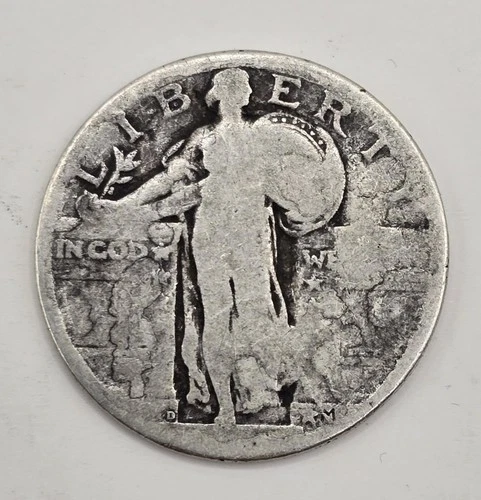 DATELESS STANDING LIBERTY QUARTER - D