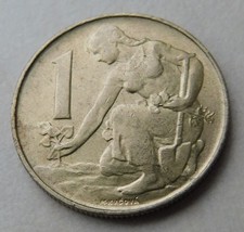 1 Koruna Tschechoslowakei (CSFR) 1992 Kursmünze Serie 1991-1992