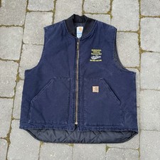 Vintage Carhartt Quilt-Lined Artic Vest Midnight Blue V02 MDT Men s XL Logo