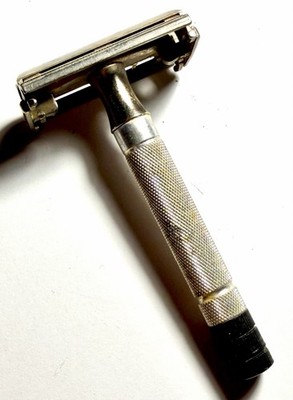 Gillette Black Tip Super Speed Vintage Double Edge Safety Razor - X1 1952