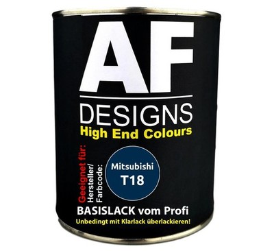 500ml Autolack für Mitsubishi T18 Virtual Blue Metallic  Autolack Spritzfertig