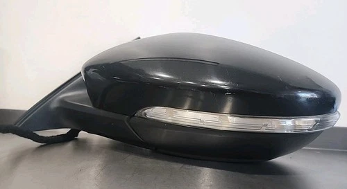 LH 16 - 20 Volkswagen Passat Left Driver Side Power Door Mirror Blind Spot Black