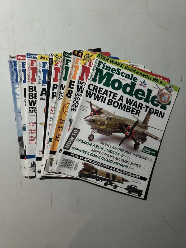 Fine scale Modeler magazine full  2017 Year (9 issues)