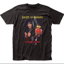 Joan Jett Cherry Bomb t-shirt, classic rock band tee, black unisex shirt