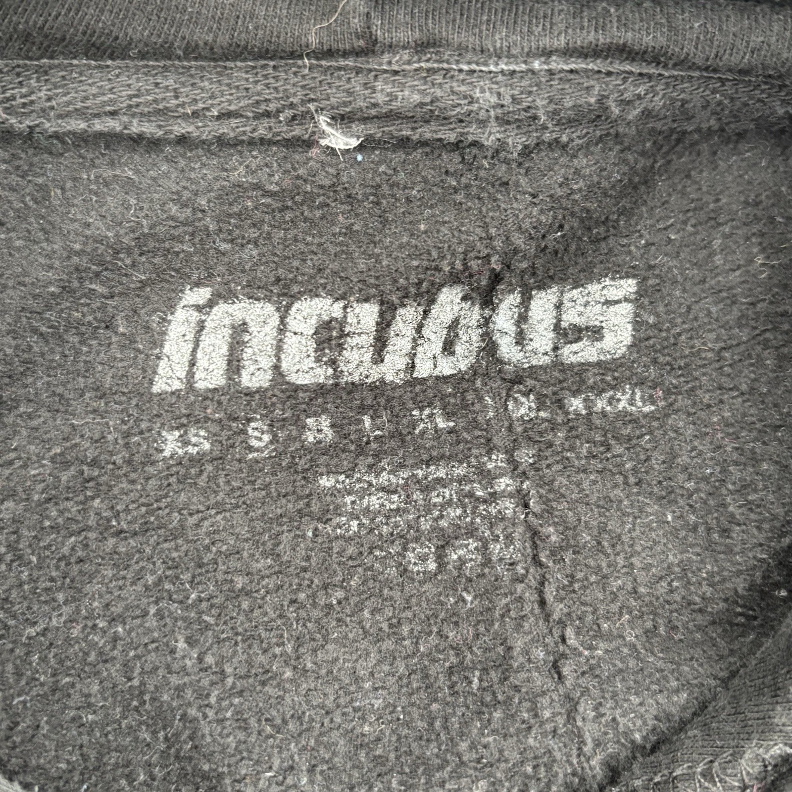 Incubus Band Hoodie Sweatshirt Black Neon Green Chuck Graphic US Tour Sz S Rare image 8