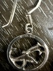Vintage Sterling Silver Dolphin Dangle Earrings Roma 925 — photo 3