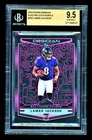 2018 Panini Obsidian #102 Lamar Jackson Rookie Electric Purple RC /75 BGS 9.5
