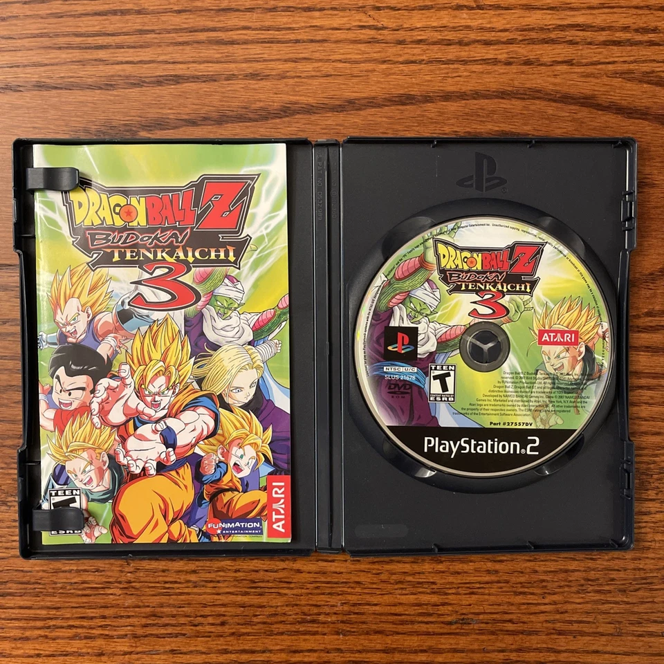 Dragon Ball Z: Budokai Tenkaichi 3 PlayStation 2 con estuche y libro originales Foto 2 de 4
