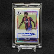 202021 Museum CollectiUEFA Soccer Ansu Fati Card GFrame 25 worldwide Rookie 3n. rookie card picture
