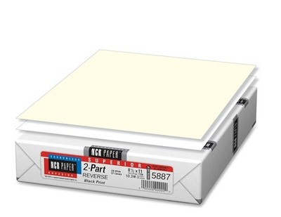 Printlink 2-Part Reverse NCR Paper (500 Sheets)   Superior Carbonless Pre-Col...