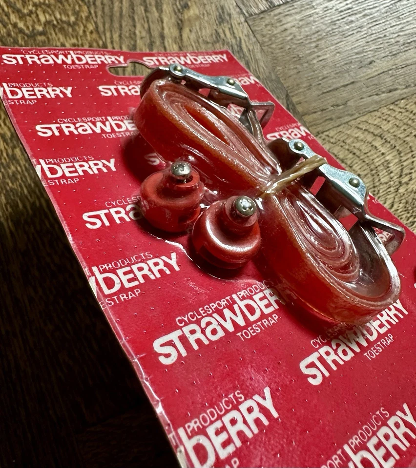 Pedali Ciclismo Vintage Lyotard con Puntapiedi Christophe e Cinghie NOS Eroica - Immagine 4 di 4