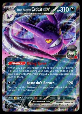 SV10: Destined Rivals #122/182 Team Rocket's Crobat ex | eBay
