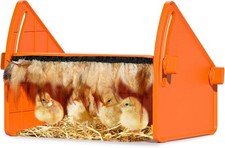 Heating Brooder Plate for Chicks Ducklings, 8.6L x 9.8W x 13.0H, Orange