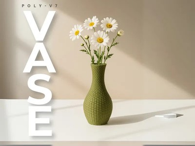 Poly-V7- Vase - Schale - Dekoration - Designerstück