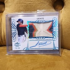 Leaf 2021 Trinity Luis Matos RC Auto Patch #PA-LM2 Platinum /99 Giants