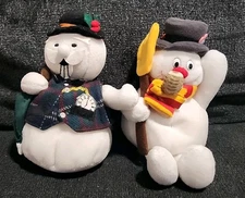 Stuffins Frosty The Snowman And Sam The Snowman 6" Plush Set