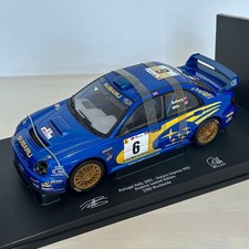  AUTOart 1/18 Subaru Impreza WRC Portugal Rally 2001 Prodrive Solberg 