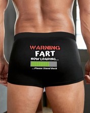 Fart Loading Mens Boxers - Novelty Warning Funny Underwear Valentines Gift