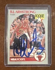 BJ ARMSTRONG CHICAGO BULLS AUTOGRAPHED 1990 NBA HOOPS ROOKIE CARD #60