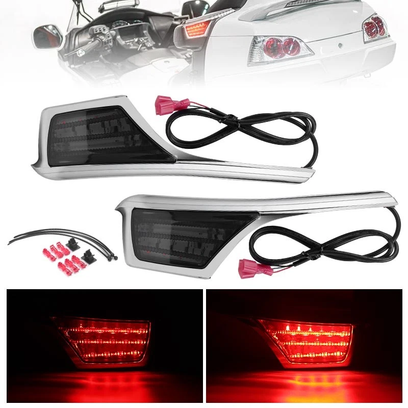 2X LED Passenger Armrest Trim Light Red For Honda Goldwing 1800 GL1800 2006-2017 - Image 2 of 4