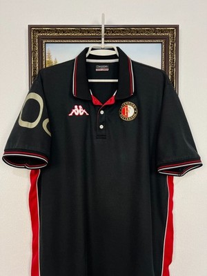 Vintage Kappa Feyenoord Football Train Shirt Soccer Polo Mens