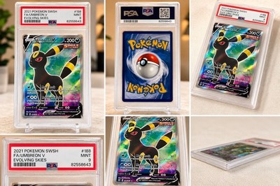 Umbreon V #188/203 PSA 9 MINT   Evolving Skies   Pokémon EN
