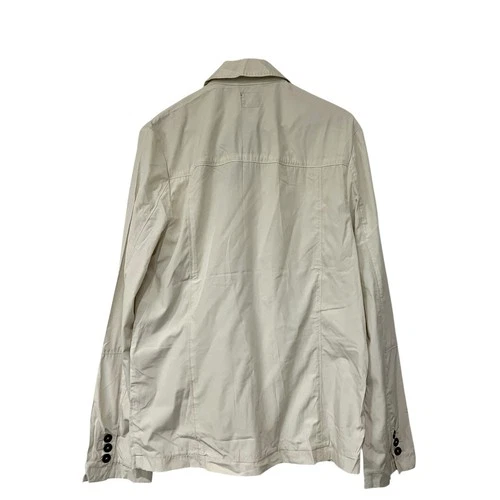 Finn Flare Mens Jacket Cream Full Zip Stand-Up Collar Zip Pockets European Sz S image 2
