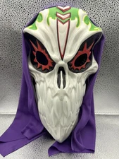 Monster Jam 2023 Skull Mask Adult Costume Purple Hood Feld Motor Sports Cosplay