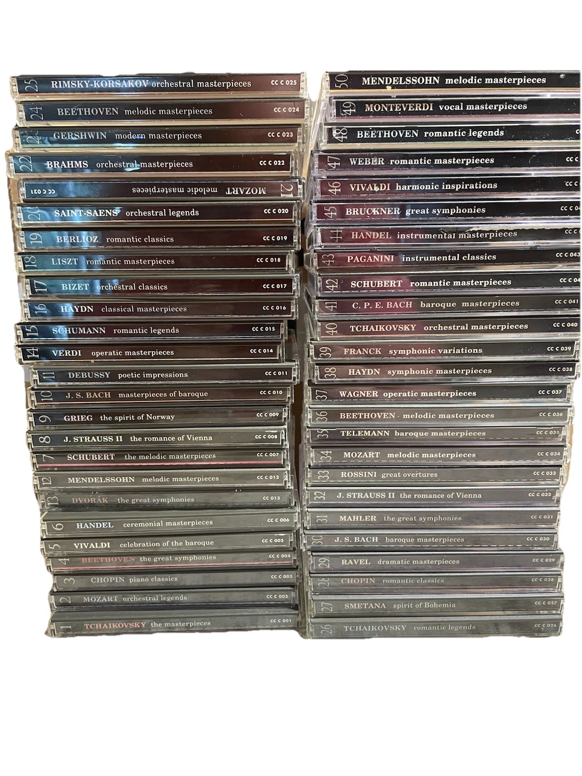 Classical Collection CD Orbis 50 discs Bundle Many Composers Mozart, Beethoven