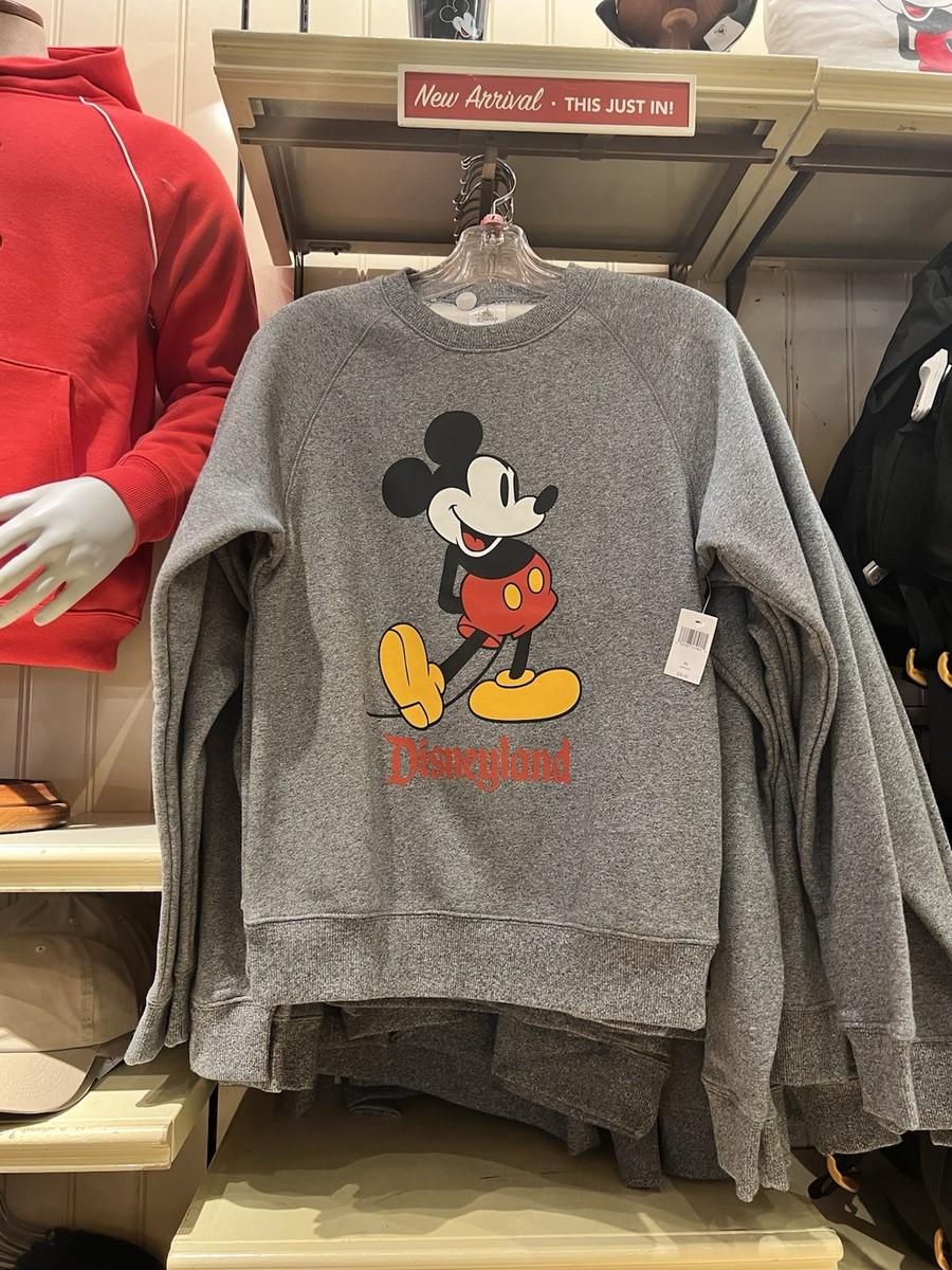 Disneyland 2025 Heather Gray Mickey Mouse Pullover Sweatshirt | eBay