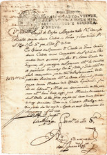 Spain 1769 (Carlos III) document stamped paper Malaga (246)