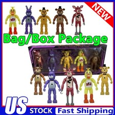 Five Nights At Freddy's FNAF Freddy Bonnie Action Figure Toy Kids Gift 5Pcs/Set