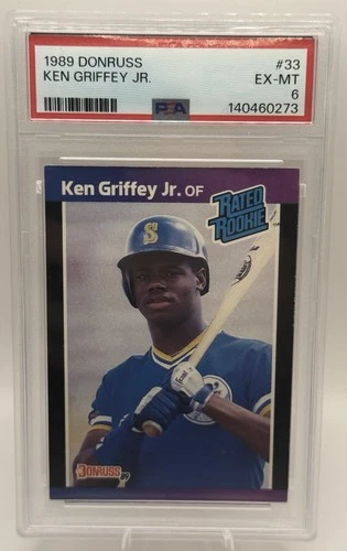 1989 Donruss #33 Ken Griffey Jr RC PSA 6 - SEA Mariners | MLB HOF