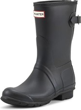 NEW!! Hunter Womens Original Short Back Adjustable Boots - Variety (BLACK-NAVY)