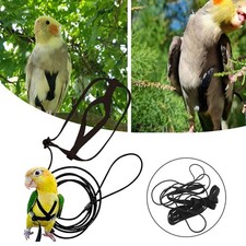 Parrot Bird Harness Leash Adjustable Training Rope Flying Traction Straps Band