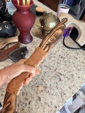 Lot of 2 CUSTOM HAND FORGED STEEL VIKING BEARDED CAMPING HATCHET AXE PIZZA CUT