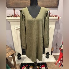 NEW Nine West Green Sweatshirt Dress Size XL