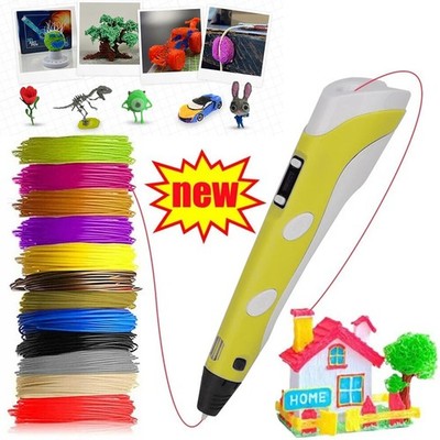 DIY Kinder 3D Stifte Set 3D Druckstift 36m 20Farben PLA Filament 3D Printing Pen