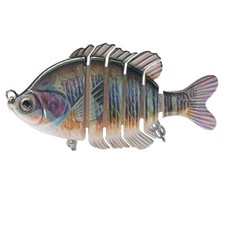 Fish Lifelike Eyes 6 Segment Bionic Bait Treble Hooks Crucian Carp Fishing Lure