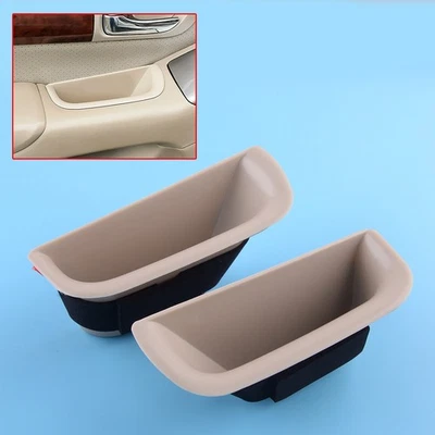 2xBeige Porte Avant Support Accoudoir Boîte Rangement Pour Lexus GX470 04-09 zy - Photo 1/4