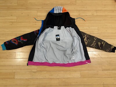 Size M Nike Men Sportswear NSW NYC Windbreaker Jacket Multi